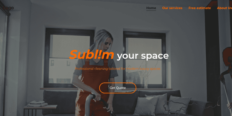 Sublim Cleaning website